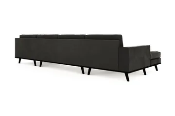 Copenhagen 5-sits Högervänd U-formad Soffa med Divan och Schäslong i Sammet - Mörkgrå - Products - Möbler - Soffa - Sammetssoffa