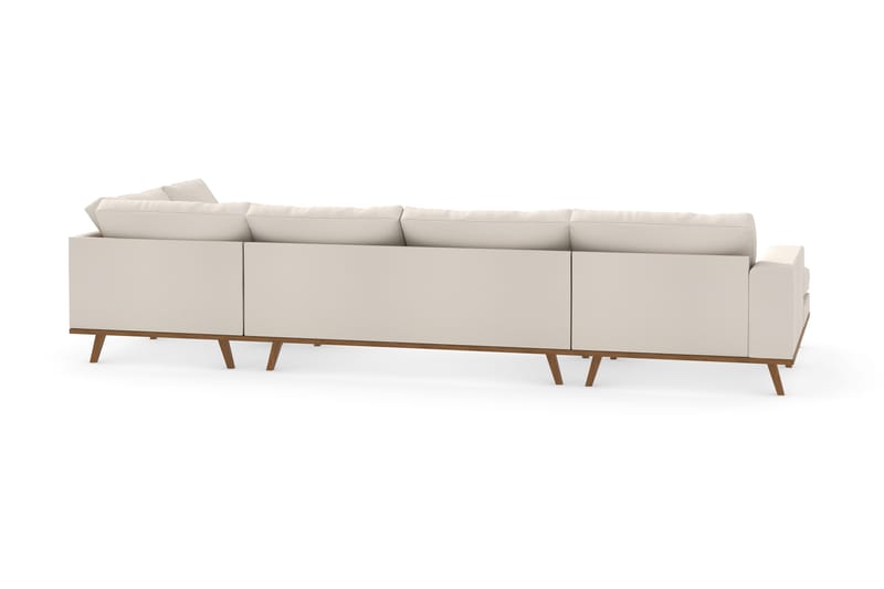 Copenhagen 5-sits Högervänd U-formad Soffa med Divan och Schäslong i Tyg - Beige - Products - Möbler - Soffa - U-soffa