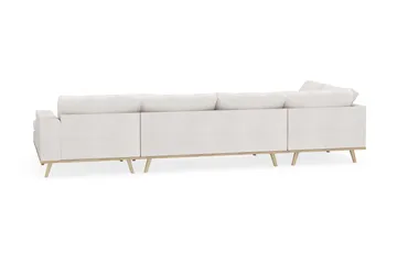 Copenhagen 5-sits Vänstervänd U-formad Soffa med Divan och Schäslong i Bouclé - Vit - Products - Möbler - Soffa - U-soffa