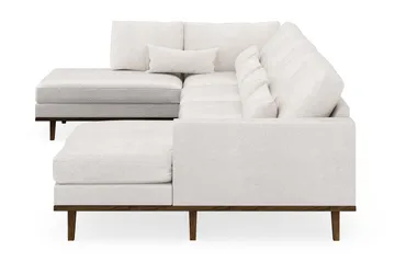 Copenhagen 5-sits Vänstervänd U-formad Soffa med Divan och Schäslong i Bouclé - Vit - Products - Möbler - Soffa - U-soffa