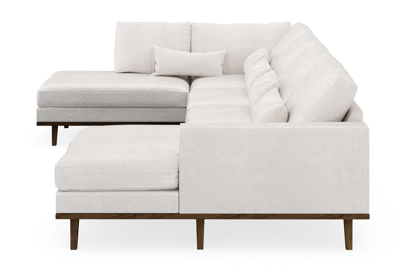 Copenhagen 5-sits Vänstervänd U-formad Soffa med Divan och Schäslong i Bouclé - Vit - Products - Möbler - Soffa - U-soffa