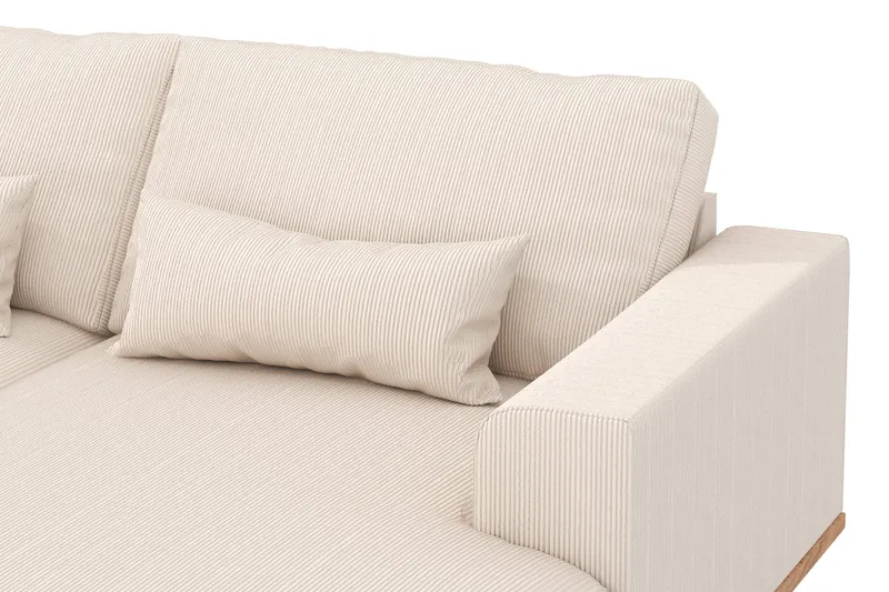 Copenhagen 5-sits Vänstervänd U-formad Soffa med Divan och Schäslong i Manchester - Beige - Products - Möbler - Soffa - U-soffa