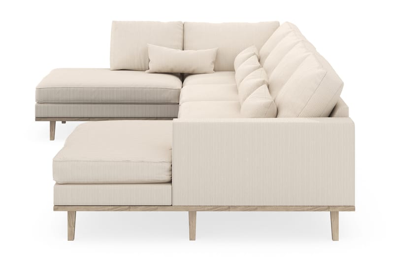 Copenhagen 5-sits Vänstervänd U-formad Soffa med Divan och Schäslong i Manchester - Beige - Products - Möbler - Soffa - U-soffa