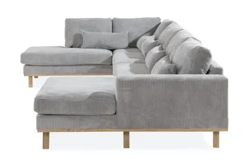 Copenhagen 5-sits Vänstervänd U-formad Soffa med Divan och Schäslong i Manchester - Ljusgrå - Products - Möbler - Soffa - U-soffa