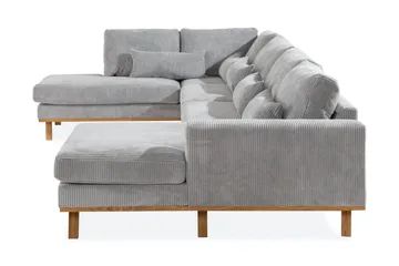 Copenhagen 5-sits Vänstervänd U-formad Soffa med Divan och Schäslong i Manchester - Ljusgrå - Products - Möbler - Soffa - U-soffa