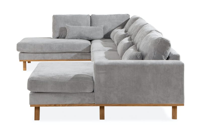 Copenhagen 5-sits Vänstervänd U-formad Soffa med Divan och Schäslong i Manchester - Ljusgrå - Products - Möbler - Soffa - U-soffa