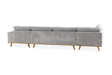 Copenhagen 5-sits Vänstervänd U-formad Soffa med Divan och Schäslong i Manchester - Ljusgrå - Products - Möbler - Soffa - U-soffa