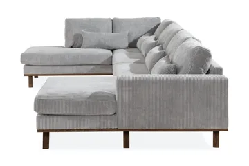 Copenhagen 5-sits Vänstervänd U-formad Soffa med Divan och Schäslong i Manchester - Ljusgrå - Products - Möbler - Soffa - U-soffa
