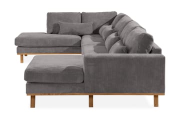 Copenhagen 5-sits Vänstervänd U-formad Soffa med Divan och Schäslong i Manchester - Mörkgrå - Products - Möbler - Soffa - U-soffa