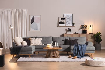 Copenhagen 5-sits Vänstervänd U-formad Soffa med Divan och Schäslong i Manchester - Mörkgrå - Products - Möbler - Soffa - U-soffa