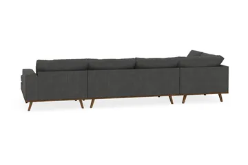 Copenhagen 5-sits Vänstervänd U-formad Soffa med Divan och Schäslong i Manchester - Mörkgrå - Products - Möbler - Soffa - U-soffa