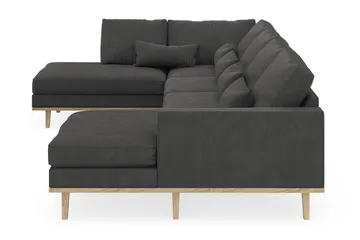 Copenhagen 5-sits Vänstervänd U-formad Soffa med Divan och Schäslong i Manchester - Mörkgrå - Products - Möbler - Soffa - U-soffa