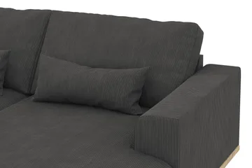 Copenhagen 5-sits Vänstervänd U-formad Soffa med Divan och Schäslong i Manchester - Mörkgrå - Products - Möbler - Soffa - U-soffa