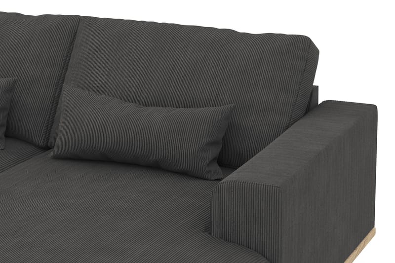 Copenhagen 5-sits Vänstervänd U-formad Soffa med Divan och Schäslong i Manchester - Mörkgrå - Products - Möbler - Soffa - U-soffa