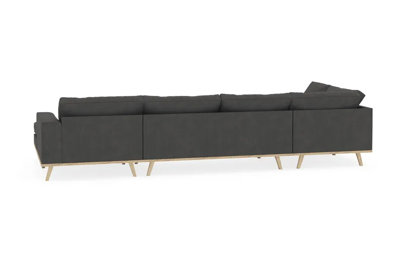 Copenhagen 5-sits Vänstervänd U-formad Soffa med Divan och Schäslong i Manchester - Mörkgrå - Products - Möbler - Soffa - U-soffa