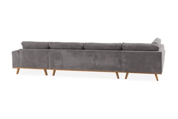 Copenhagen 5-sits Vänstervänd U-formad Soffa med Divan och Schäslong i Manchester - Mörkgrå - Products - Möbler - Soffa - U-soffa