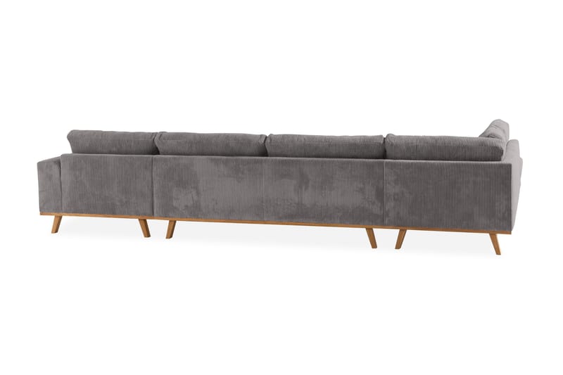Copenhagen 5-sits Vänstervänd U-formad Soffa med Divan och Schäslong i Manchester - Mörkgrå - Products - Möbler - Soffa - U-soffa