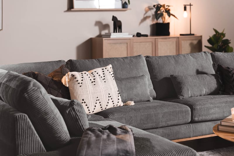 Copenhagen 5-sits Vänstervänd U-formad Soffa med Divan och Schäslong i Manchester - Mörkgrå - Products - Möbler - Soffa - U-soffa