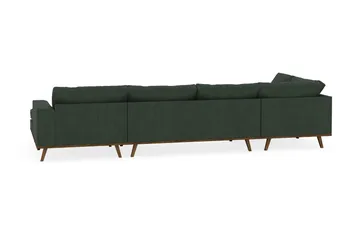 Copenhagen 5-sits Vänstervänd U-formad Soffa med Divan och Schäslong i Manchester - Mörkgrön - Products - Möbler - Soffa - U-soffa