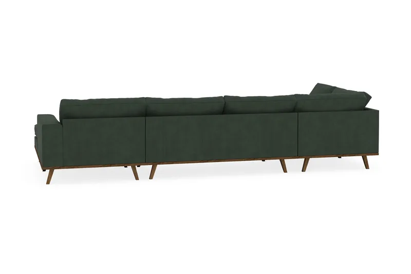 Copenhagen 5-sits Vänstervänd U-formad Soffa med Divan och Schäslong i Manchester - Mörkgrön - Products - Möbler - Soffa - U-soffa
