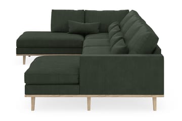 Copenhagen 5-sits Vänstervänd U-formad Soffa med Divan och Schäslong i Manchester - Mörkgrön - Products - Möbler - Soffa - U-soffa