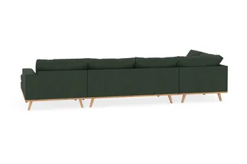 Copenhagen 5-sits Vänstervänd U-formad Soffa med Divan och Schäslong i Manchester - Mörkgrön - Products - Möbler - Soffa - U-soffa