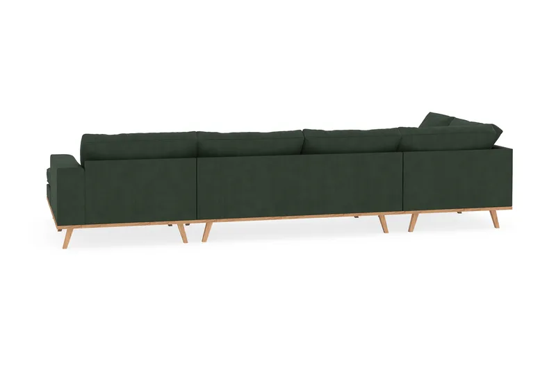 Copenhagen 5-sits Vänstervänd U-formad Soffa med Divan och Schäslong i Manchester - Mörkgrön - Products - Möbler - Soffa - U-soffa
