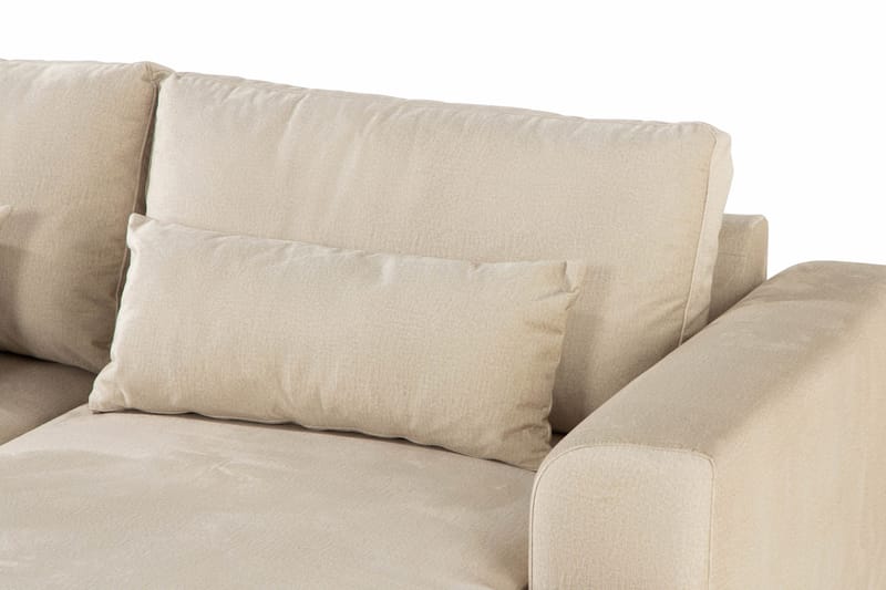 Copenhagen 5-sits Vänstervänd U-formad Soffa med Divan och Schäslong i Sammet - Beige - Products - Möbler - Soffa - Sammetssoffa