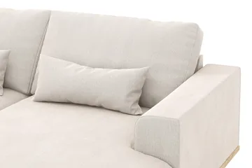Copenhagen 5-sits Vänstervänd U-formad Soffa med Divan och Schäslong i Sammet - Krämvit - Products - Möbler - Soffa - Sammetssoffa