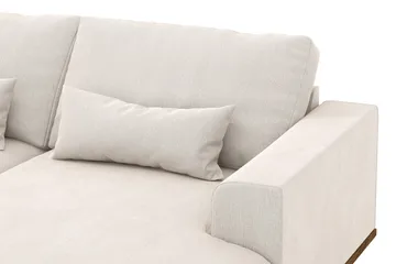 Copenhagen 5-sits Vänstervänd U-formad Soffa med Divan och Schäslong i Sammet - Krämvit - Products - Möbler - Soffa - Sammetssoffa