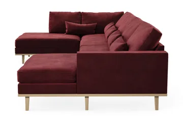 Copenhagen 5-sits Vänstervänd U-formad Soffa med Divan och Schäslong i Sammet - Lila - Products - Möbler - Soffa - Sammetssoffa