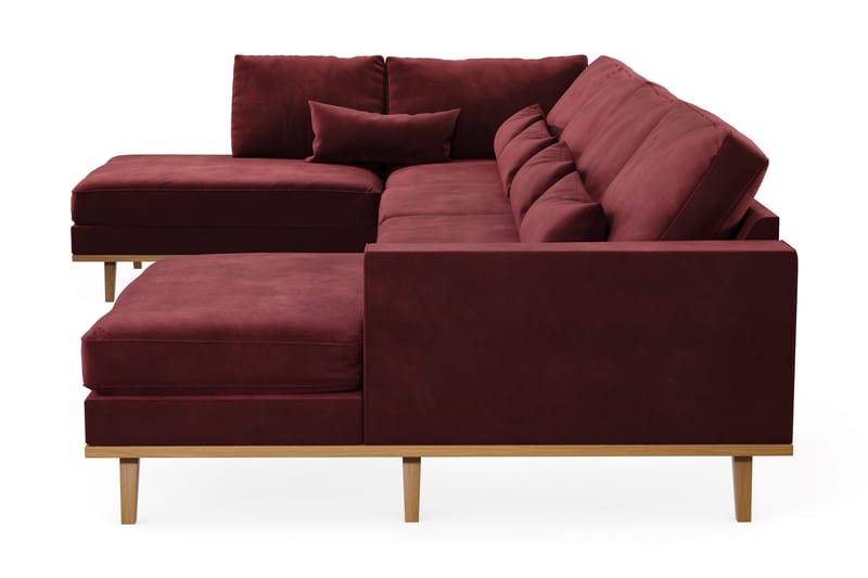 Copenhagen 5-sits Vänstervänd U-formad Soffa med Divan och Schäslong i Sammet - Lila - Products - Möbler - Soffa - Sammetssoffa