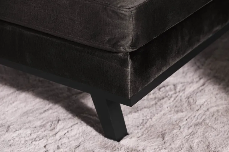 Copenhagen 5-sits Vänstervänd U-formad Soffa med Divan och Schäslong i Sammet - Mörkgrå - Products - Möbler - Soffa - Sammetssoffa