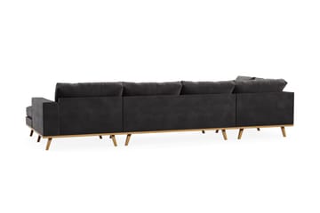 Copenhagen 5-sits Vänstervänd U-formad Soffa med Divan och Schäslong i Sammet - Mörkgrå - Products - Möbler - Soffa - Sammetssoffa