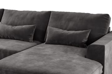 Copenhagen 5-sits Vänstervänd U-formad Soffa med Divan och Schäslong i Sammet - Mörkgrå - Products - Möbler - Soffa - Sammetssoffa