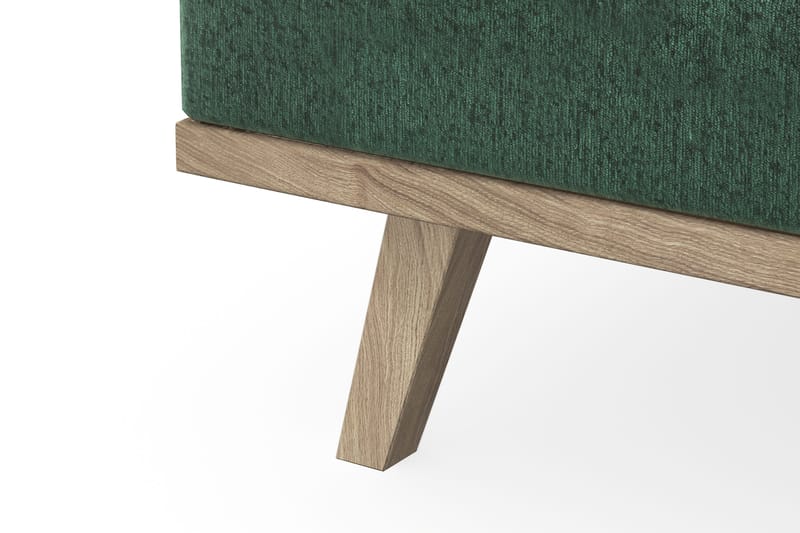 Copenhagen 5-sits Vänstervänd U-formad Soffa med Divan och Schäslong i Sammet - Mörkgrön - Products - Möbler - Soffa - Sammetssoffa