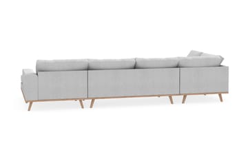 Copenhagen 5-sits Vänstervänd U-formad Soffa med Divan och Schäslong i Tyg - Ljusgrå - Products - Möbler - Soffa - U-soffa