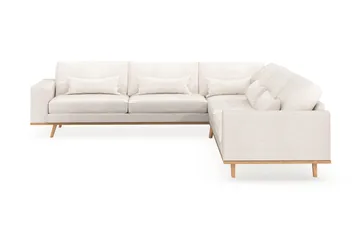 Copenhagen 6-sits L-formad Hörnsoffa i Bouclé - Vit - Products - Möbler - Soffa - Hörnsoffa