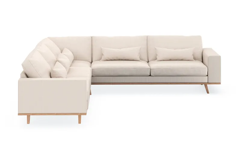 Copenhagen 6-sits L-formad Hörnsoffa i Manchester - Beige - Products - Möbler - Soffa - Hörnsoffa