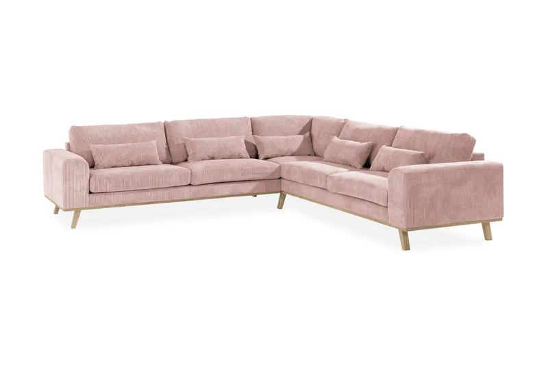 Copenhagen 6-sits L-formad Hörnsoffa i Manchester - Rosa - Products - Möbler - Soffa - Hörnsoffa