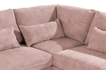 Copenhagen 6-sits L-formad Hörnsoffa i Manchester - Rosa - Products - Möbler - Soffa - Hörnsoffa