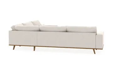Copenhagen 6-sits L-formad Hörnsoffa i Sammet - Krämvit - Products - Möbler - Soffa - Sammetssoffa