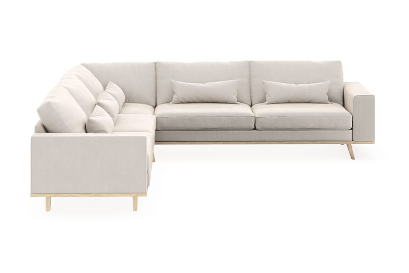 Copenhagen 6-sits L-formad Hörnsoffa i Sammet - Krämvit - Products - Möbler - Soffa - Sammetssoffa