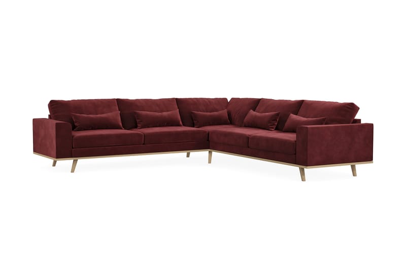 Copenhagen 6-sits L-formad Hörnsoffa i Sammet - Lila - Products - Möbler - Soffa - Sammetssoffa