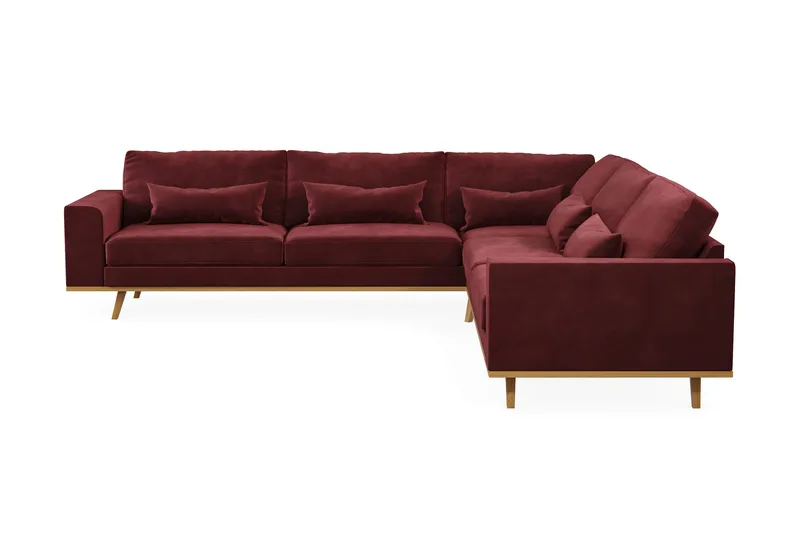 Copenhagen 6-sits L-formad Hörnsoffa i Sammet - Lila - Products - Möbler - Soffa - Sammetssoffa