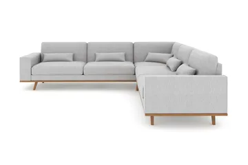 Copenhagen 6-sits L-formad Hörnsoffa i Tyg - Grå - Products - Möbler - Soffa - Hörnsoffa