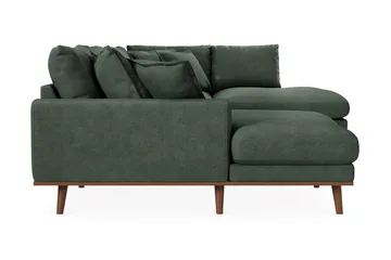 Copenhagen Premium 5-sits Högervänd U-formad Djup Soffa med Divan och Schäslong i Tyg - Grön - Products - Möbler - Soffa - U-soffa