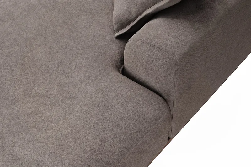 Copenhagen Premium 5-sits Vänstervänd U-formad Djup Soffa med Divan och Schäslong i Tyg - Brun - Products - Möbler - Soffa - U-soffa