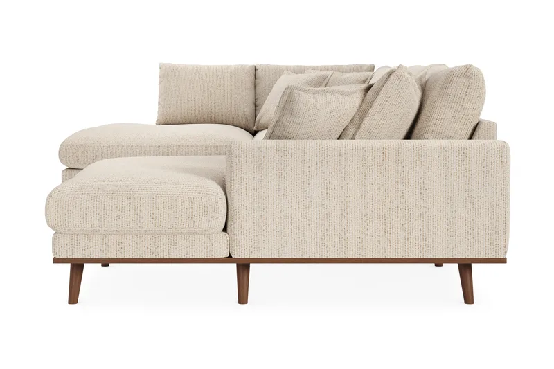 Copenhagen Premium 5-sits Vänstervänd U-formad Djup Soffa med Divan och Schäslong i Chenille - Beige - Products - Möbler - Soffa - U-soffa