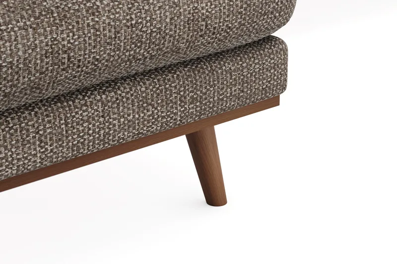 Copenhagen Premium 5-sits Högervänd U-formad Djup Soffa med Divan och Schäslong i Chenille - Brun - Products - Möbler - Soffa - U-soffa